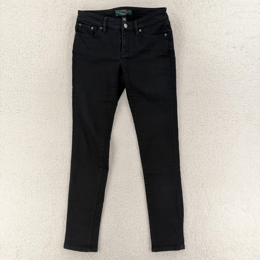 Lauren Jeans Co Ralph Lauren Jeans Womens 2P Black Modern Skinny‎ Stretch